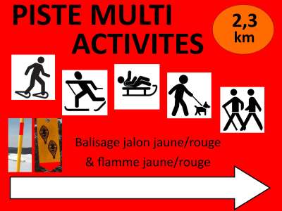 Piste multi-activités - le Lac-des-Rouges-Truites